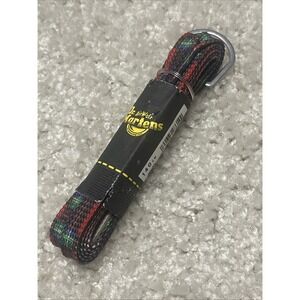 Deadstock DR MARTENS Red Tartan Plaid Shoe Laces 140cm 8-10eye NEW